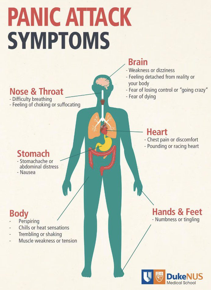 علائمی دیگر که ممکن است به پانیک اتک مرتبط باشد
