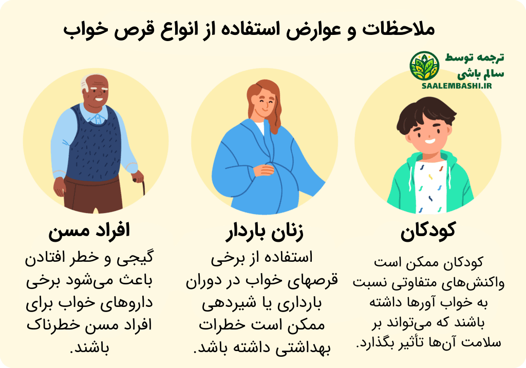 قرص خواب اور قوی و عوارض آن